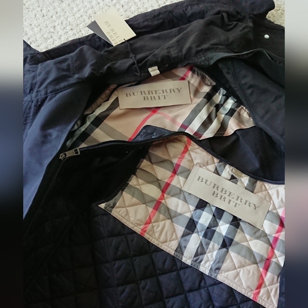 Burberry signature Utility jacket/raincoat w/detachable quilted vest size XS - Picture 6 of 16